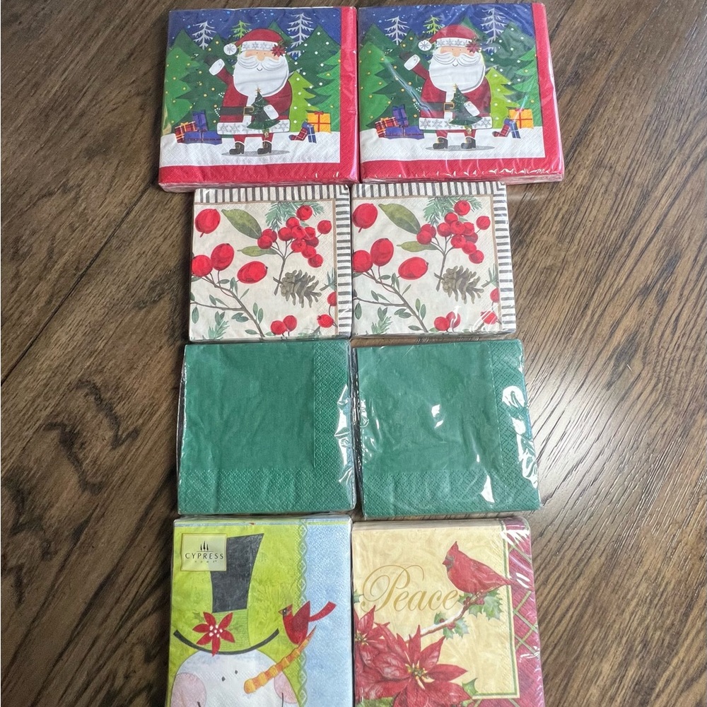 Lot of Brand New Holiday Napkins-2 Sizes